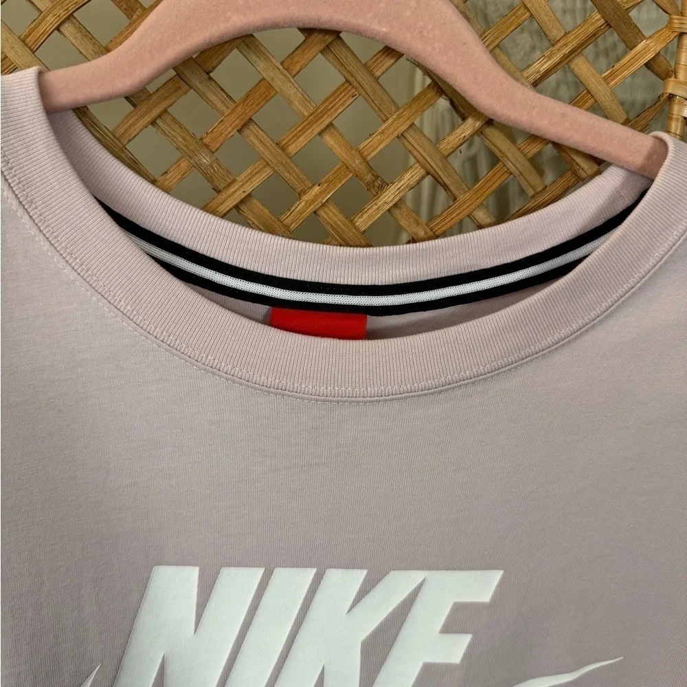 Nike pink long sleeve Tee Oversized Look